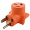 Ac Works Plug Adapter, 10-50R, 6-50P, 10-50P, 6-50P, 0 ft., Orange WD6501050 - alternate 2